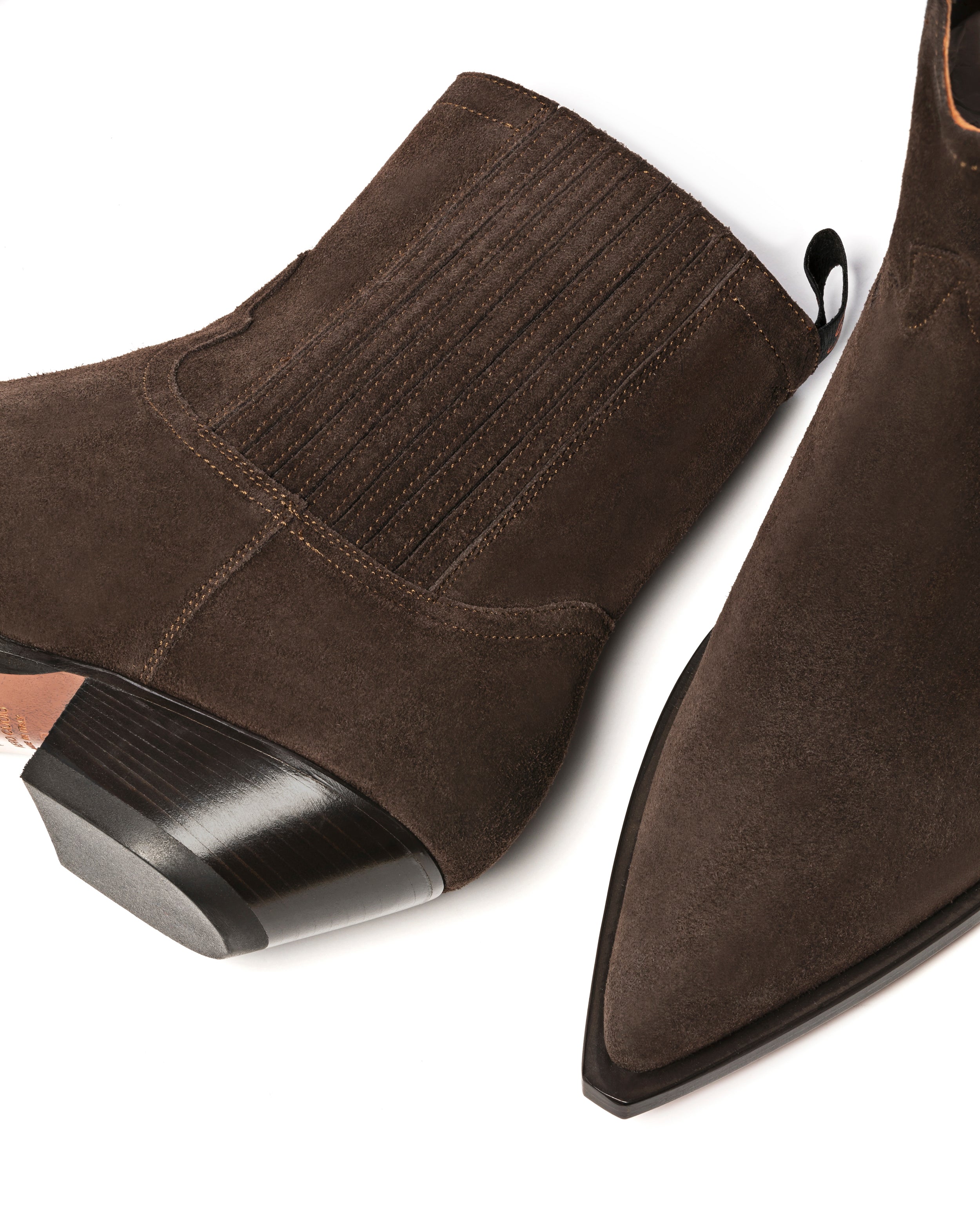 HIDALGO Women's Ankle Boots in Brown Suede